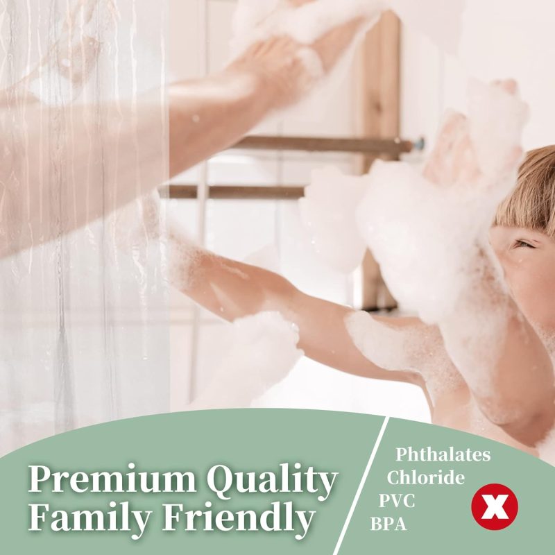 Transform Your Bathroom with Our Premium Clear Shower Liner! - Image 3