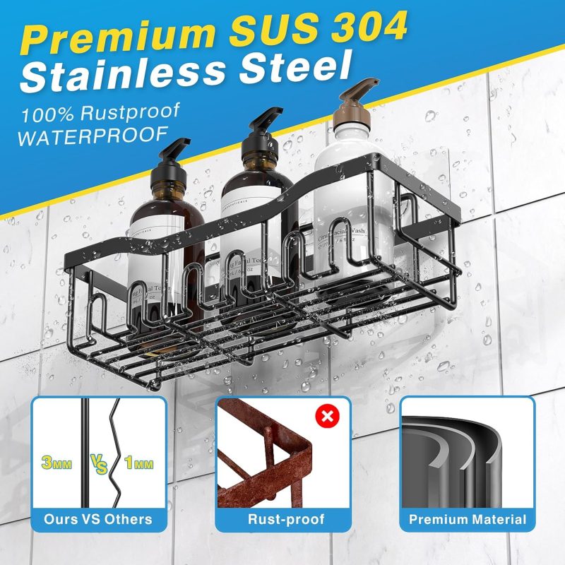 Ultimate 5-Pack Rustproof Shower Caddy: Elevate Your Space! - Image 5