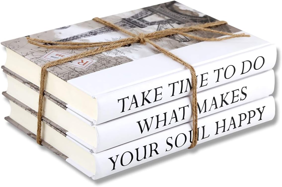 Elegant Exood 3-Piece Inspirational Book Set For Stylish Decor